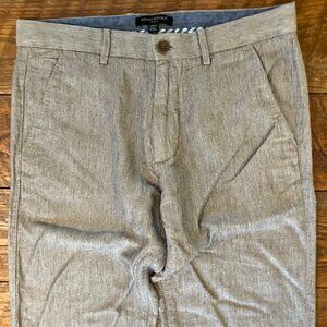 Banana Republic Aiden Fit Pants 31x32 Linen Cotton Blend Slim Fit Straight